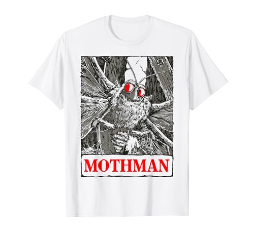 Mothman Cryptid Cryptozoology West Virginia | Goth Grunge Maglietta