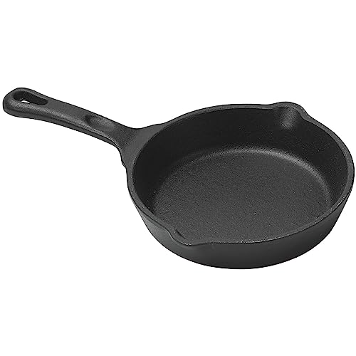 Winco Commercial-Grade Cast Iron Skillet with Handle, 7.25 Ounce