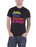machine Washable The Beatles T Shirt John Paul George Ringo Suit Colours offiziell Herren Nue