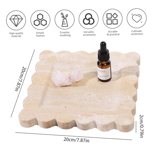 Plateau travertin minimaliste pour protéger vos meubles contre les taches - 4