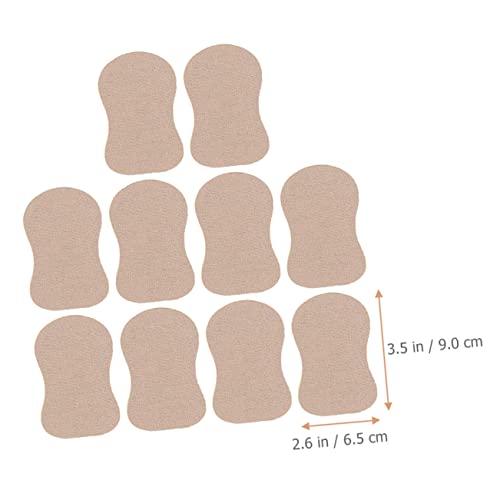 FOMIYES 10 Peças Adesivos Absorventes De Suor Nas Axilas Almofadas De Pés Para Crianças Almofadas De