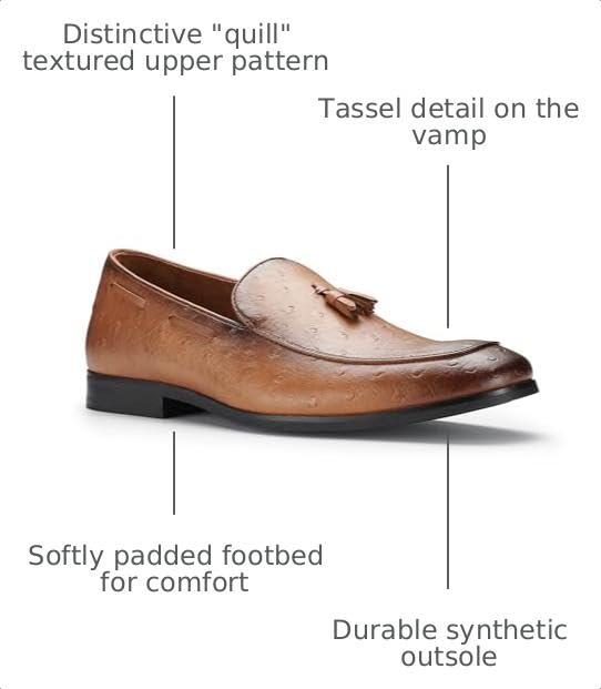 Image of Ferro Aldo Men's Premium Moc Toe Loafers | Casual & Dress Styles with Tassels & Horsebit Buckles