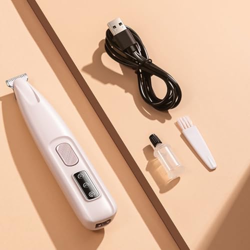 Hi.FANCY Dispositivo de barbear elétrico para cães - iluminação LED, baixo ruído, barbear elétrico s