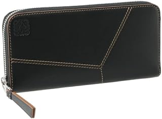 [罗意威] 钱包 男士 PUZZLE STITCHES OPEN WALLET 拉链长款钱包 BLACK C510U46X03-0008-1100 [平行进口商品], 黑//黑