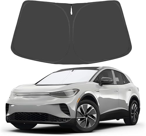 Image of Proadsy 2026 Upgrade Windshield Sunshade Custom Fit 2021-2025 Volkswagen VW ID.4 Window Shade Cover Sun Protector Blocker Keeps Cool