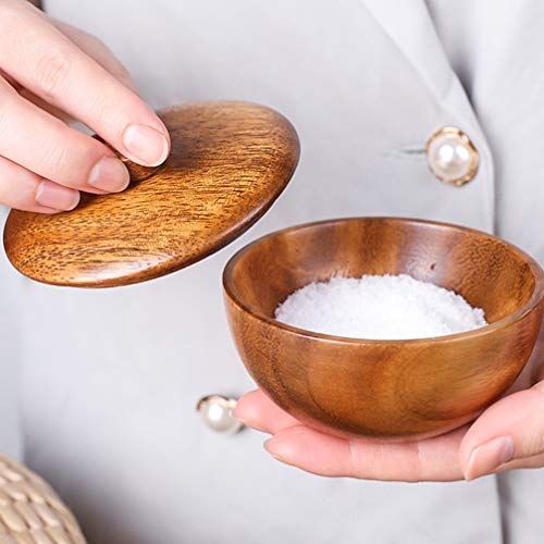 Hemoton Japanese Style Solid Wood Bowl With Lids Children Kids Baby Serving Tableware For Salad Rice Miso Soup Fruits Kitchen Prep Bowl Candy Dishes Nut Bowls Condiment Containers #TOP1