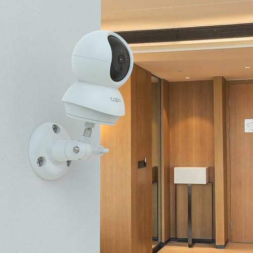 Miniatura 6 de Holaca Soporte De Pared Compatible Con Tp-Link Tapo C200 C210 C220 C201 C202 C211 C212 C222 C230 Cámara De Vigilancia Wifi Para Interiores, Color Blanco, 1 Unidad