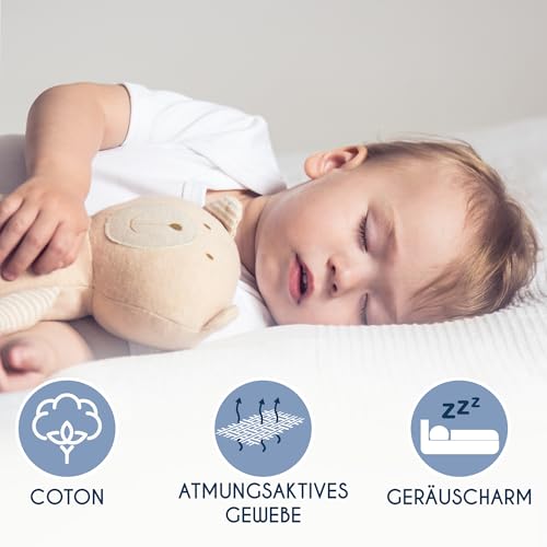 Dreamzie Matratzenschoner 70x140 cm Wasserdicht, für Babys - Matratzenschutz Weich, Hypoallergen und Atmungsaktiv – Oeko-Tex Zertifiziert 4
