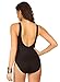Miraclesuit Women's Plus Size Swimwear Solid Escape Underwire Tummy Control One Piece Swimsuit, Black, 16W