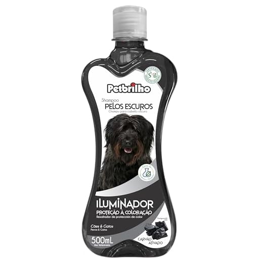 Petbrilho Shampoo Pelos Escuros 500Ml Para Cães