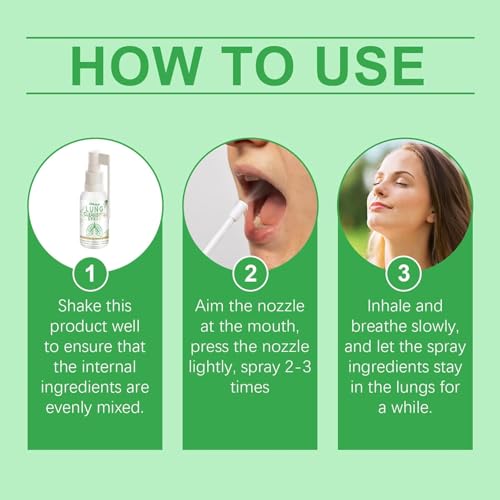 Lungenreinigungsspray, Advanced Lung Cleansing Spray, Miquiko Lungenreinigungsspray(2 Stück)