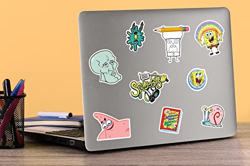 Spongebob Squarepants Sticker Pack Die Cut Vinyl Large Deluxe Stickers Variety Pack - Laptop, Water Bottle, Scrapbooking, Tablet, Skateboard, Indoor/Outdoor - Set Of 50 #TOP4
