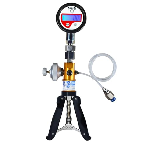 Hand Operated Pressure and Vacuum Pump Calibrator for Calibration Labs Field Calibration Model: AI-DP1-2200(-13 to 435 psi) with Winters DPG Master Gauge (Range: 0 to 700 Bar/ 0 to 10152PSI)
