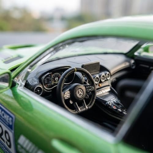 Image of Happy Hues Die-Cast Metal Toy Car 1:32 Scale - Premium Racing Model with Opening Doors & Durable Alloy Body, Best Collectible Gift for Kids (Green)