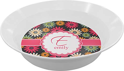 Personalized Daisies Melamine Bowl - 12 oz