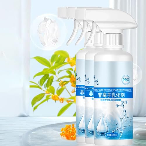 Fleckenentferner Kleidung 2025 Upgrade, Stain Remover Spray, Fleckenentferner für die Wäsche, Fettlöser Fleckenspray, zur Fleckenentfernung in der Wäsche, Ölflecken (3)