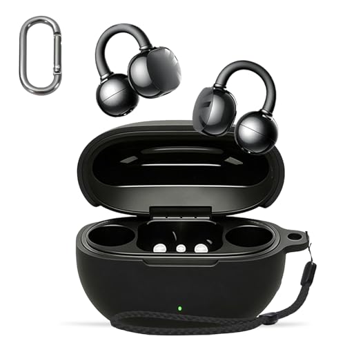 For SoundPEATS POP Clip2 �P�[�X �J�o�[ �yHUKWIMO�z �J���r�i�t��+�X�g���b�v�t�� �ϏՌ� �h�� �h�o �����[�d�\ �S�ʕی� �L�Y�h�~ SoundPEATS POP Clip2 �Ή� [�u���b�N]