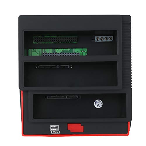 KKmoon Multifunctional External HDD Hard Drive Docking Station Card Reader USB3.0 Hub with OTB/OTC Offline Clone/Duplicator 2.5"/ 3.5" USB 3.0 to 2 SATA Ports 1 IDE Port US Plug 6TB