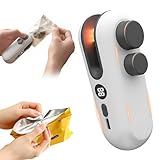 Sellador de bolsas de chips recargable 2 en 1 con cortador, mini sellador de bolsas, selladores magnéticos portátiles de bolsas de plástico, máquina reselladora portátil para aperitivos, bolsas de