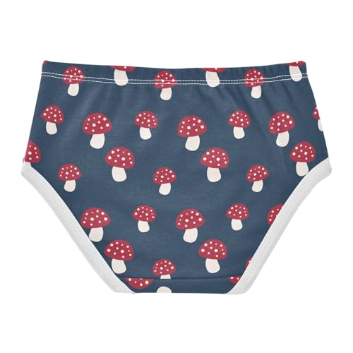 Girls' Underwear Classic Mushroom Cotton Stretch Comfort Toddler Panties2