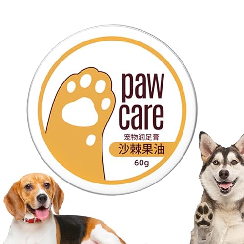 Crema para patas de perros, bálsamo para patas de gato,Crema Natural 60g Crema Hidratante Para El Cuidado De Las Patas | Calmante eficaz para patas, crema hidratante y protectores de patas para narice