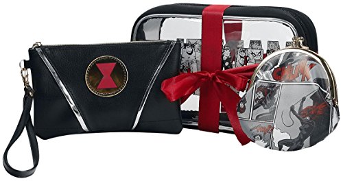 Black Widow Conjunto de Regalo Bolsa cosméticos Negro/Rojo/blanco