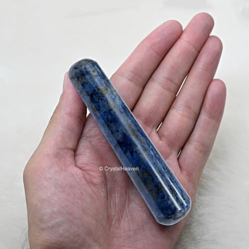 Image of Sodalite Crystal Wand - Smooth Crystal Wand for Energy Healing, Chakra Balancing, Meditation and Home Decor - Crystals and Healing Stones for Gift