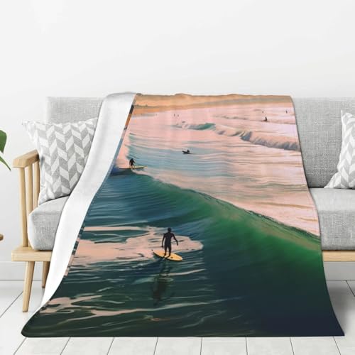 Couverture de surf canapé lit plaid chaud flanelle molleton toutes saisons