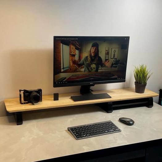 See full amazon price history chart for Claydex Dual Monitor Riser Stand for 2 Monitors; Extra Long; Desk & Table Top Organiser (102 x 22 x 10 cm; American walnut Finish; Made in India) Claydex Dual Monitor Riser Stand for 2 Monitors; Extra Long; Desk & Table Top Organiser (102 x 22 x 10 cm; American walnut Finish; Made in India) (B0CP4KNMTM) Amazon Price History, Amazon Price Tracker