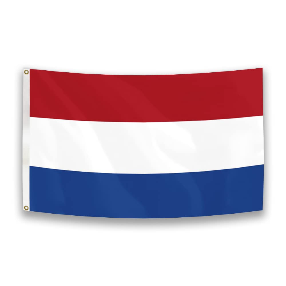 STEMIKS Netherlands (Dutch) Flag 5x3 FT (150x90CM) 100% Polyester With Eyelets And Double Stitched
