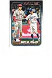 SHOHEI OHTANI Mookie Betts 2024 Topps Checklist #138 Baseball Card Los Angeles Angels Dodgers