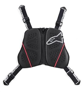 Alpinestars Nucleon KR-C Brustprotektor Schwarz-Weiss-Rot