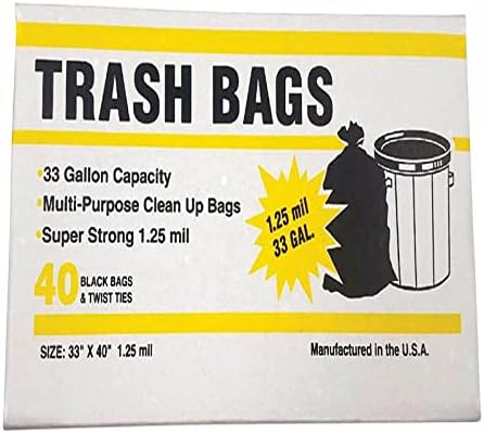 PRIMROSE PLASTICS/COM Trash Bags 33 Gallon