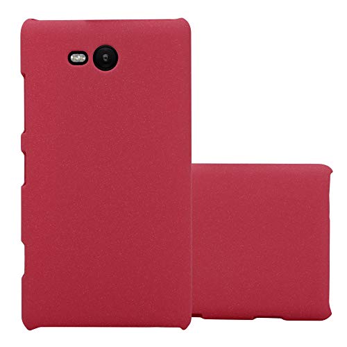 Cadorabo Estuche Compatible con Nokia Lumia 820 en Frosty Rojo   Hard Case Funda Protectora con Aspecto Frosted contra rasguños y Golpes