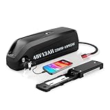 1/6 【48V 13Ah ebike battery with hailong case 】Seperate anderson female connector for charging , battery is well protected from collision ,while not suggested to hit it heavily 2/6 【48 volt battery fit for 350W-1000W motor 】This bateria de litio is p...