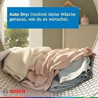Bosch WRB247C40 Serie 8 Wärmepumpentrockner, 9 kg, selbstreinigender Kondensator, Air Max Dry, AutoDry, Reversierfunktion, Home Connect, Speed Perfect Plus, weiß/chrom – Ansicht 4