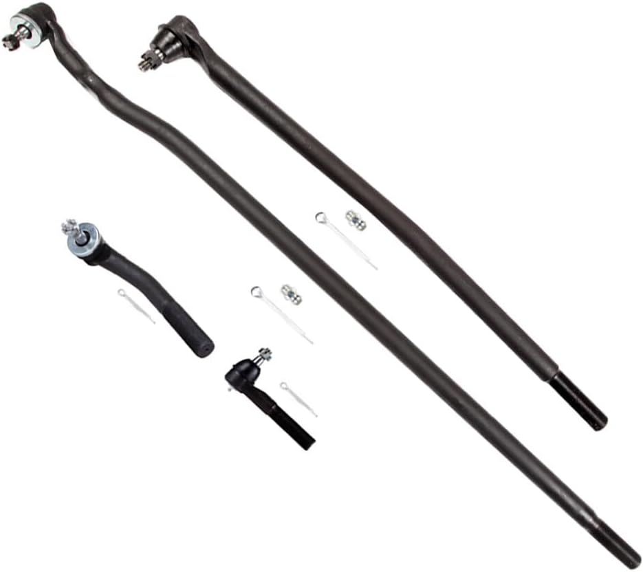 SCITOO 4pcs Front Suspension Kit Inner Tie Rod End Outer Tie Rod End Replacement 1998-1999 For Dodge Ram 2500 1998-1999 For Dodge Ram 3500