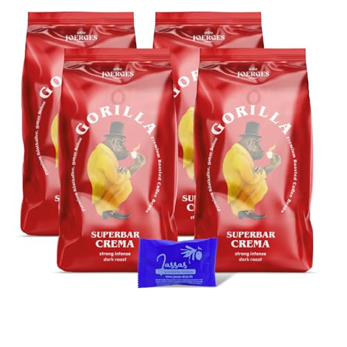 Gorilla Super Bar Crema 4x 1000g Joerges + Jassas Gebäck | Gorilla Kaffee | Gorilla superbar | Gorilla Espresso Gorilla Super Bar Crema 4x 1000g Joerges + Jassas Gebäck | Gorilla Kaffee | Gorilla superbar | Gorilla Espresso