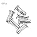 uxcell 5/16-18 Multi-Grip Rivet Nuts, 6pcs Pre-Bulbed Shank Flat Head Threaded Insert Nut 304 Stainless Steel Plus Nuts for Construction Industrial