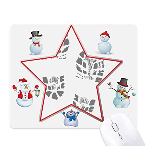 Tapis de souris bonhomme de neige anti glisse pour bureau moderne