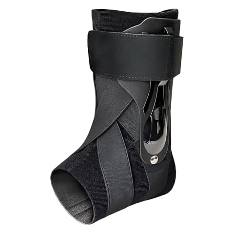 SPOVE Ankle Braces for Men Women, Adjustable Ankle Support with Protective Guards, Foot Brace for Ankle Sprains and Chronic Ankle Instability (Large) Cover