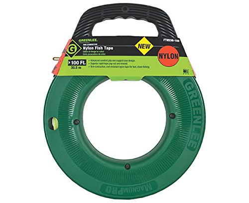 Greenlee - Magnumpro Fish Tapes 100Ft Nylon Fish Tape: 332-Ftn536-100 - 100Ft Nylon Fish Tape #TOP9