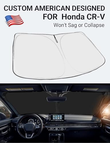 Image of Proadsy for Honda CRV 2023-2025 2026 Windshield Sun Shade 4-Layer Foldable Front Sunshade Protector Sun Visor Blocks UV Rays Keep Car Cooler