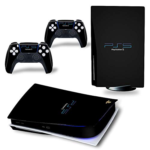 Decals Cover Whole Body Skin Protector for PS5 Playstation 5 Console Wrap Sticker Skin with 2 Wireless DualSense Controller Decal (Ultra HD Edition, 17)