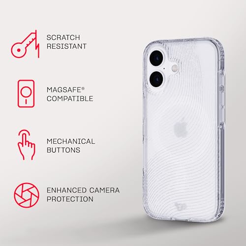 Coque MagSafe iPhone 16 Tech21 EvoSparkle protection antichoc transparente paillettes - 4