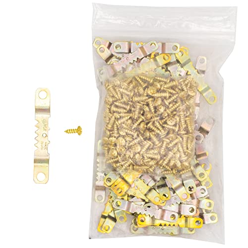 Image of 1,000 Sawtooth Picture Hangers 1-7 /8 with Screws