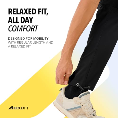 Image of Boldfit Cargo Pants for Men- Versatile Gym Track Pants for Man, Durable & Stylish with Multiple Pockets and Adjustable Fit for Everyday Joggers for Men & Outdoor Wear