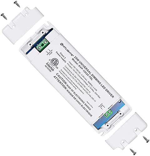 Hitlights 25W Dimmable Led Driver Transformer, Power Supply 120V Ac To 12V Dc, Compatible With Lutron Leviton Dimmers, For Led Strip Lights, Constant Voltage Led Projects, Etl Listed #TOP2
