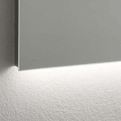 ENKI BM008 LED Bathroom Mirror Wall Mounted Bathroom Mirror 1000 x 700 mm Large Backlit Illuminated Shaving Makeup Vanity Mirror Waterproof IP44 Mains