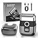 LYRSLF Electric Foil Shavers for Men: Mini Electric Razor, Foil Shaver for Face, IPX7 Waterproof Wet Dry Cordless Razor with 3 Floating Blades, LED Display for Travel & Home, USB Type C